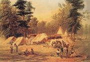 Conrad Wise Chapman Confederate Camp at Corinth oil painting on canvas